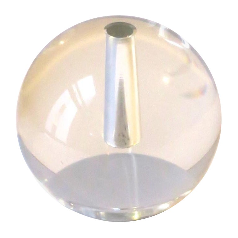 Crystal Ball Sphere Bud Vase Modern Minimalist  For Sale