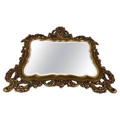 Luxurious Wall Mirror in Wooden Carved Frame Vintage Framed Wall Mirror