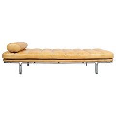 Horst Brüning for Kill International Cognac/Camel Leather Daybed Model 