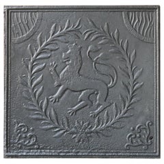 17th-18th Century, German Louis XIV Coat of Arms Fireback