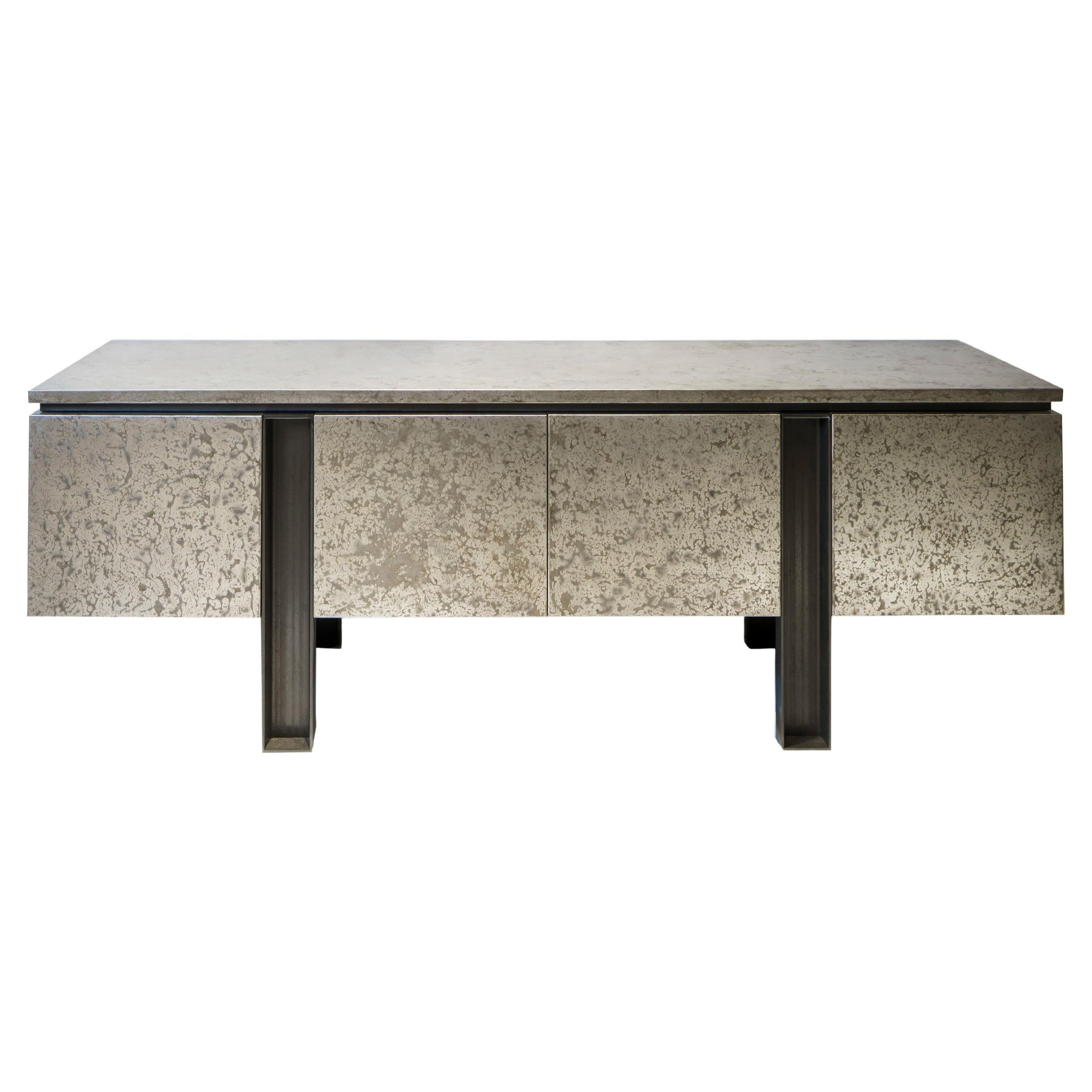 Stainless Steel Gemona Credenza by Stefano Del Vecchio for Delvis Unlimited For Sale