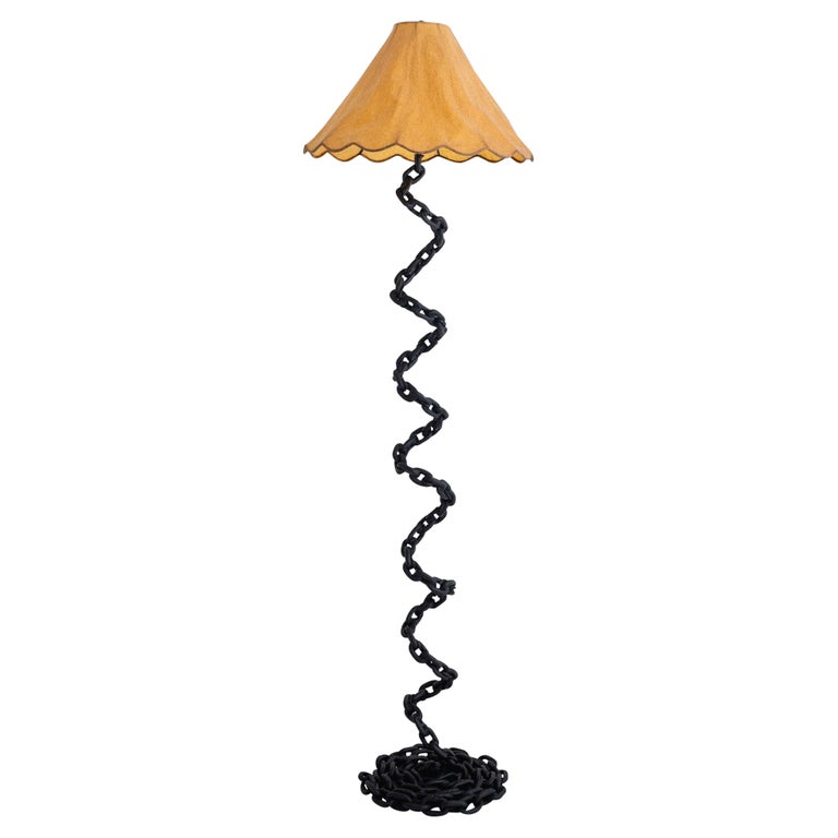 Studio Made Chain Link Floorlamp For Sale at 1stDibs