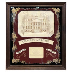 Mid-20th Century Chateau Margaux Wine Lable Hallmark