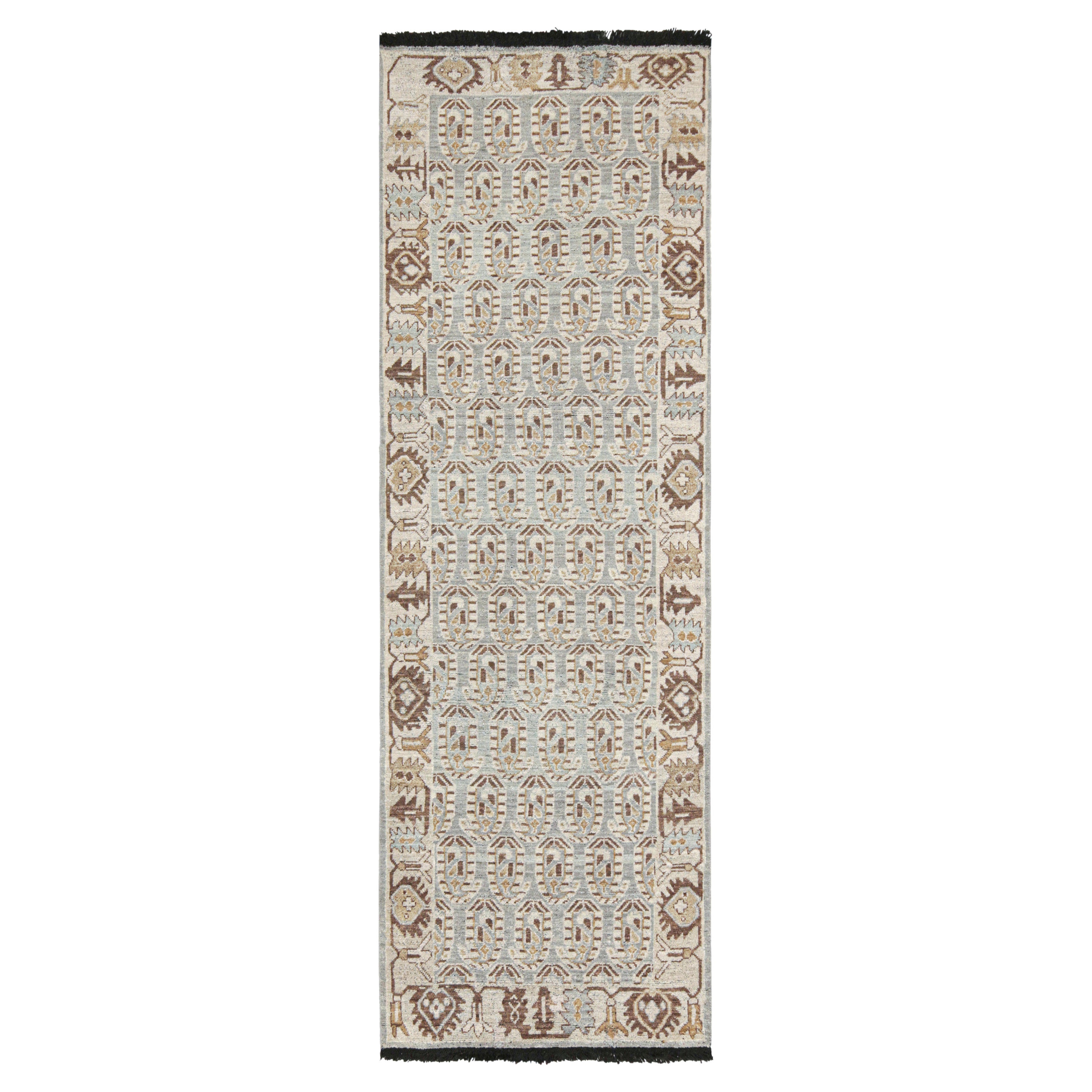 Rug & Kilim’s Tribal-Style Custom Runner with Paisley Patterns