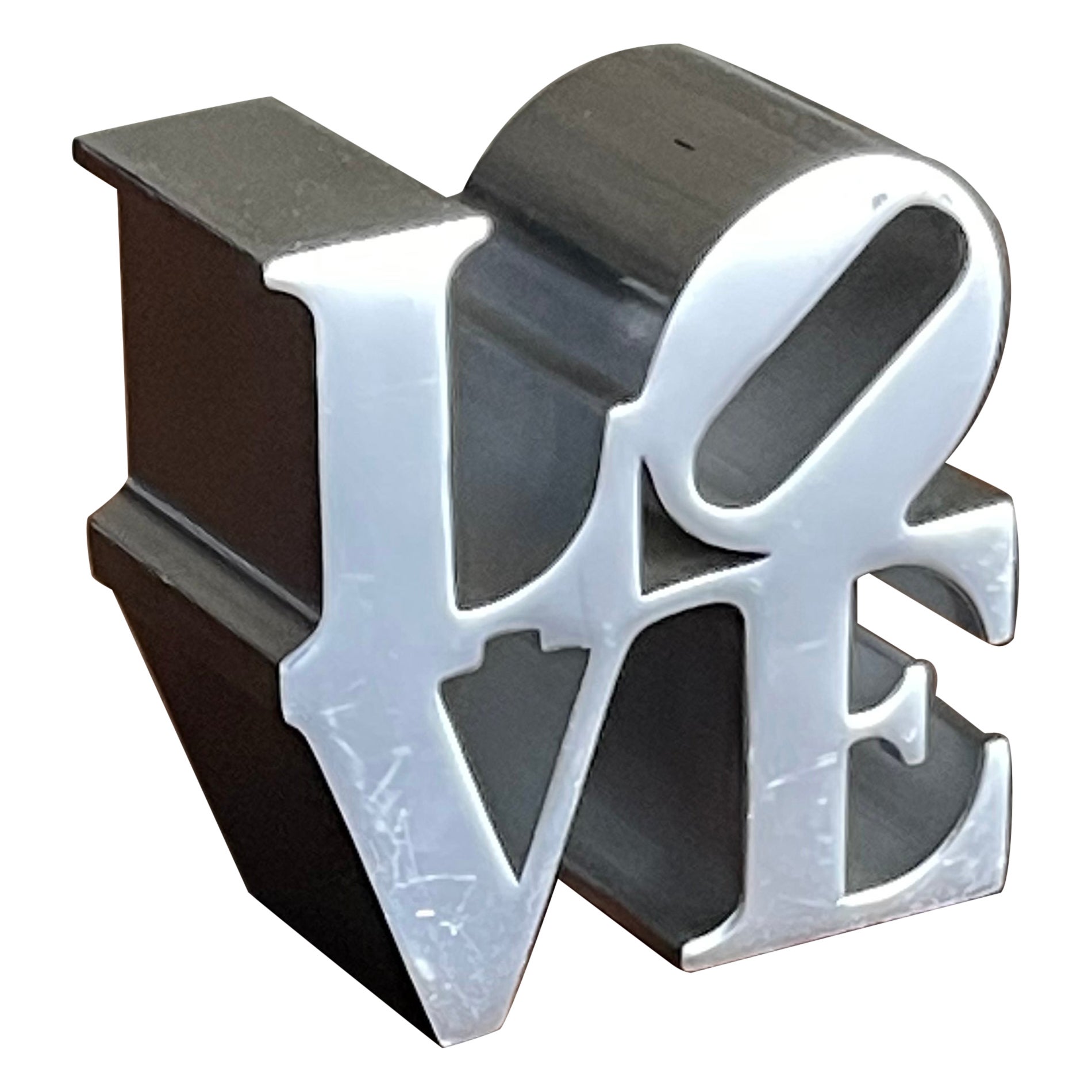 Robert Indiana Style Love Paperweight or Small Sculpture