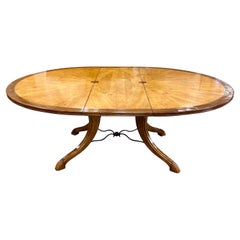 Emanuel Morez Handcrafted Custom Cherry Pedestal Dining Table