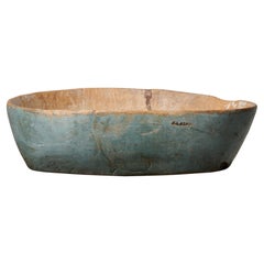 Rare Large Swedish Antique Authentic Wood Bowl