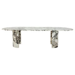 Sculpted Brescia Marble Table by Omar Chakil