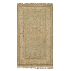 Hierke-Teppich mit seltenen malerischen und geblümten Mustern von Teppich & Kilim