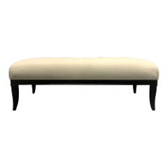 Upholstered Tufted Bench Style of Robsjohn-Gibbings