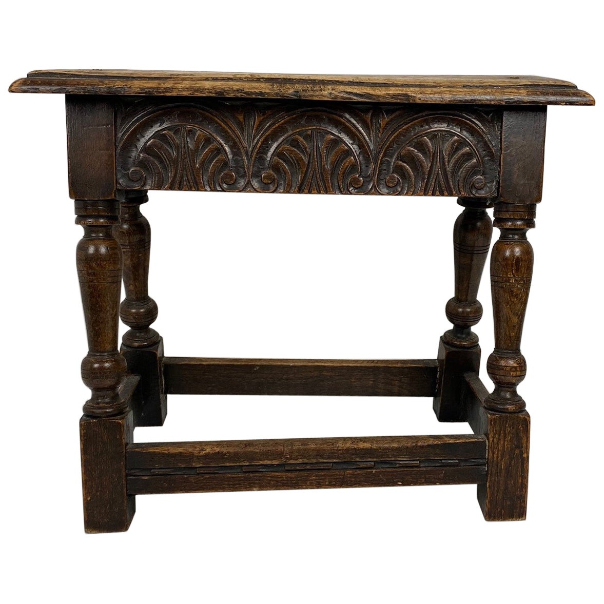 English Elizabethan Style Joint Stool For Sale