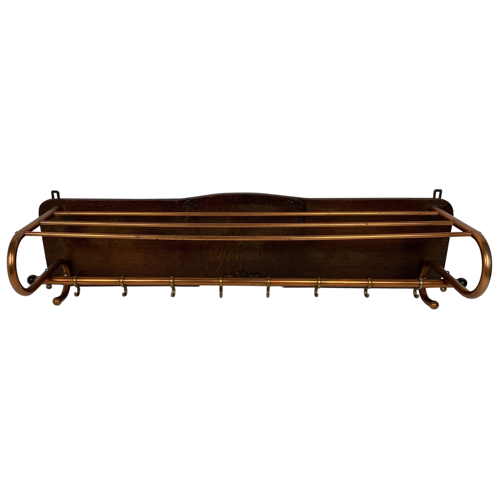 Copper Wall Rack