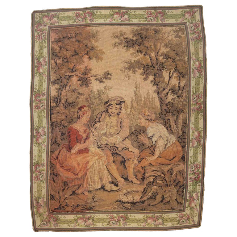 Antique 19th Century Gobelin Style Tapestry After Horace Vernet's