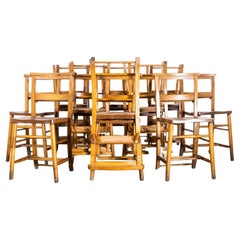 1930s Elm Church Dining Chair, Various Quantities Available
