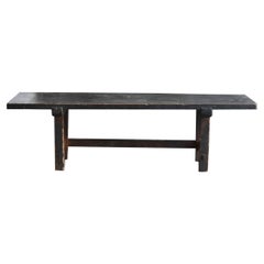 Japanese Antique Wooden Low Table,1800-1900, Edo-Meiji Period, Simple Sofa Table