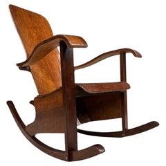 Brazilian Modern Rocking Chair in Bentwood by Moveis Cimo, 1950, Brazil