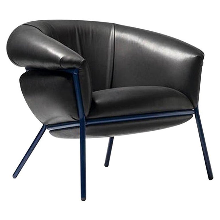 Grasso Armchair by Stephen Burks, Black for BD For Sale