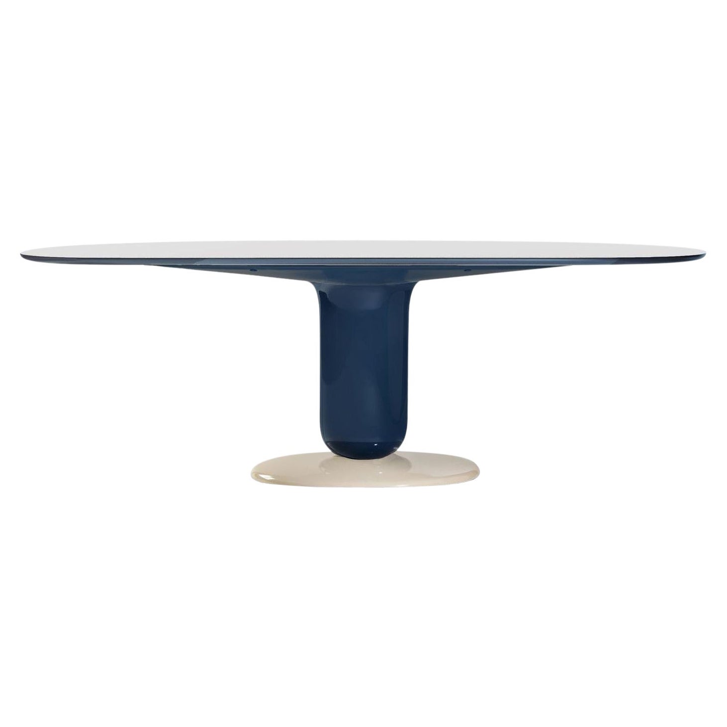 Jaime Hayon Blue Contemporary 220 Explorer Dining Table by Bd Barcelona