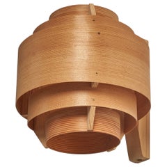 Hans-Agne Jakobsson, Wall Light, Pine, Sweden, 1970s