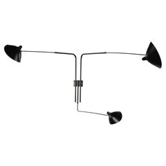 Sconce 3 Rotating Straight Arms by Serge Mouille