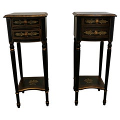 Pair of Regency Style Painted Side Tables or Night Tables 