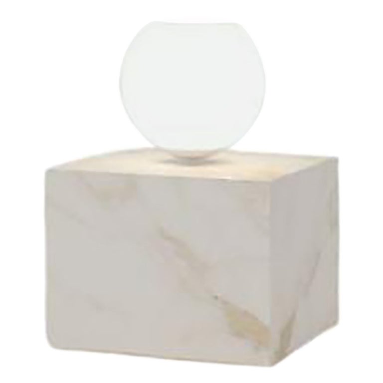 Cs, Side Table, Calacatta Gold by Sissy Daniele For Sale