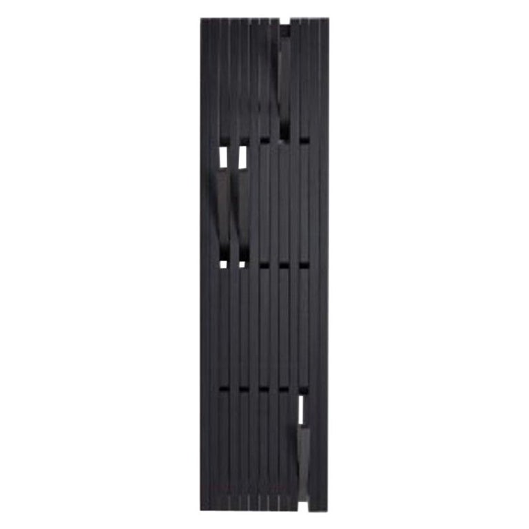 Small Wall-Mounted "Piano" Coat Rack, Patrick Séha For Sale