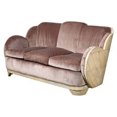 Vintage English Art Deco "Cloud Form" Sofa by Harry & Lou Epstein Furniture Co.