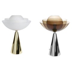 Pair Lotus Table Lamps by Mason Editions
