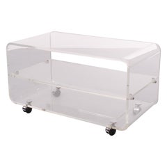 David Lange Lucite Cart Space Ace, 1970s, France