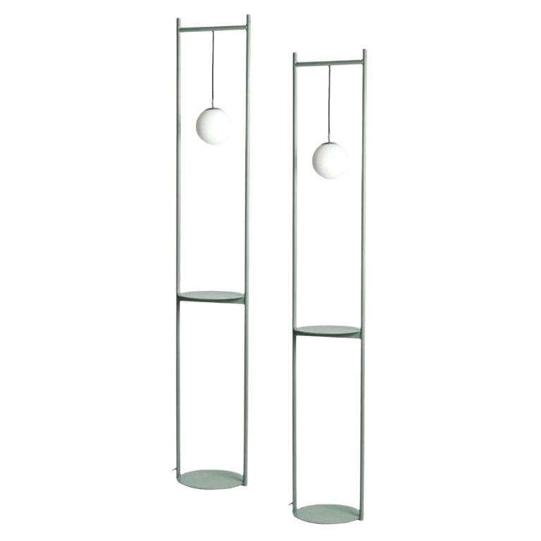 Pair of Heis Floor Lamps by Mason Editions