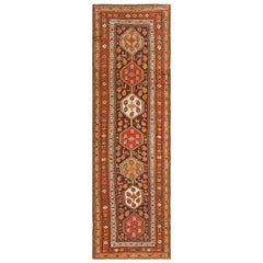 Antique Early 20th Century W. Persian Kurdish Runner Carpet (3'10" x 13'2" - 117 x 401)