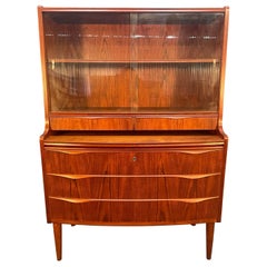 Vintage Danish Mid-Century Modern Secretary Desk Attributed to Erling Torvitz