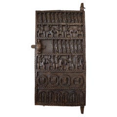 Hand Carved Wooden Door from the Dogon Tribe in Mali, Afrika