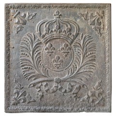 17th Century French Louis XIV 'Arms of France' Fireback