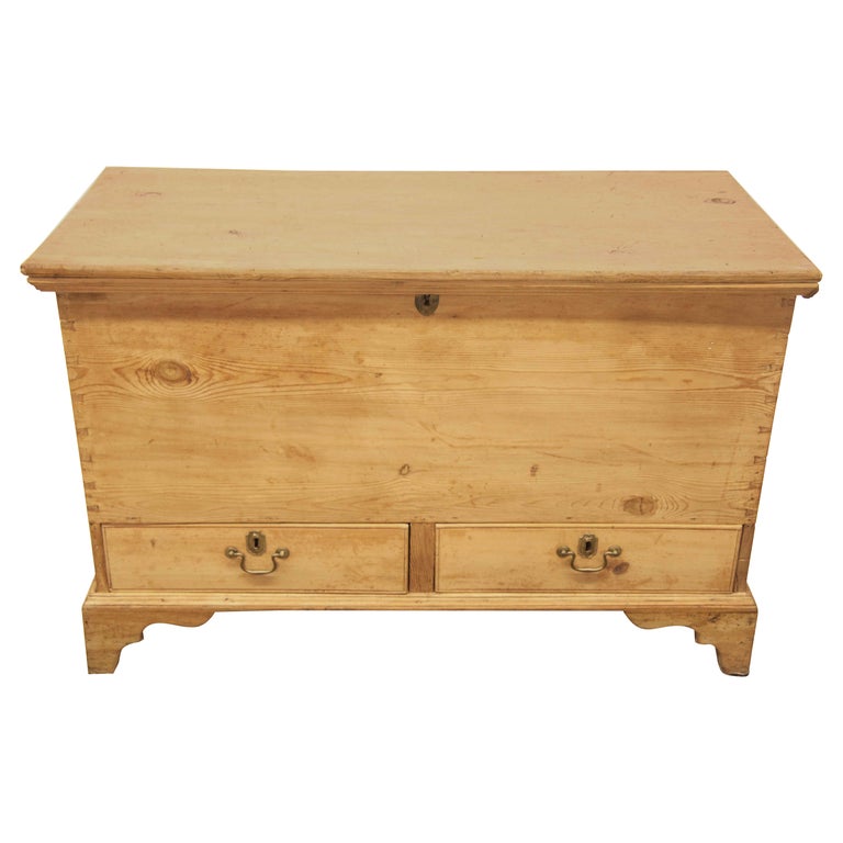 English Pine Two Drawer Blanket Chest For Sale at 1stDibs