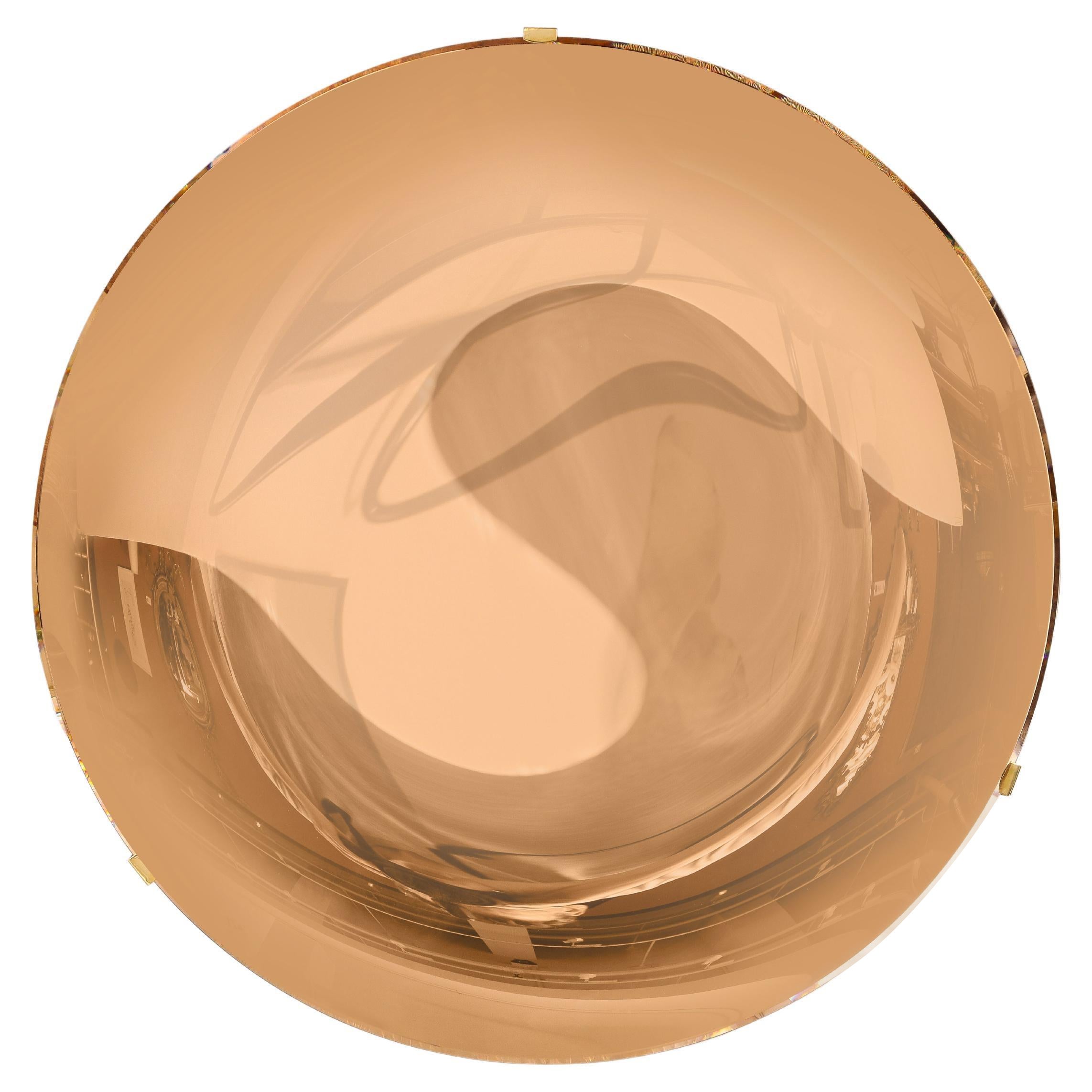 Effetto Vetro Contemporary Custom Sculptural Round Concave Mirror