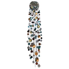 Cascade Stairwell Chandelier by Roast Featuring Individually Blown Glass Spheres