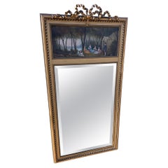 Early 20th Century French Louis XVI Style Trumeau Mirror, 1900