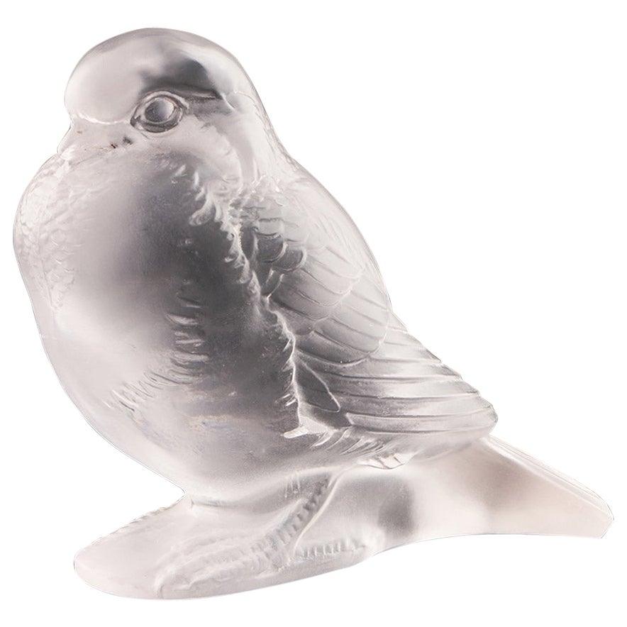 presse-papiers oiseau en verre Rene Lalique d'origine de Mouineau Fier 