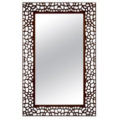 Sahari Brown Full-Length Wood Mirror