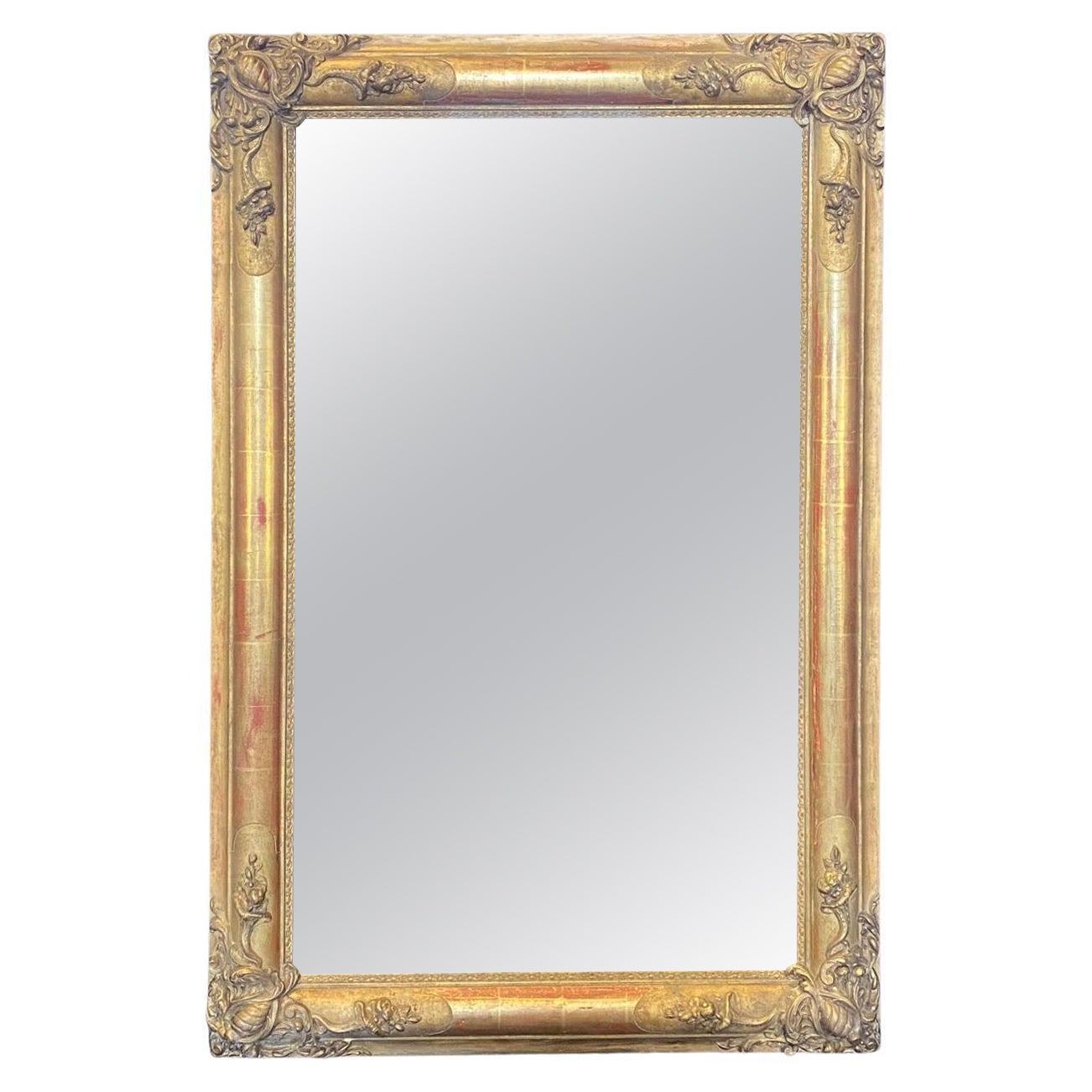 French Early 19th Century Gold Gilt Neoclassical Renaissance Mirror from Paris