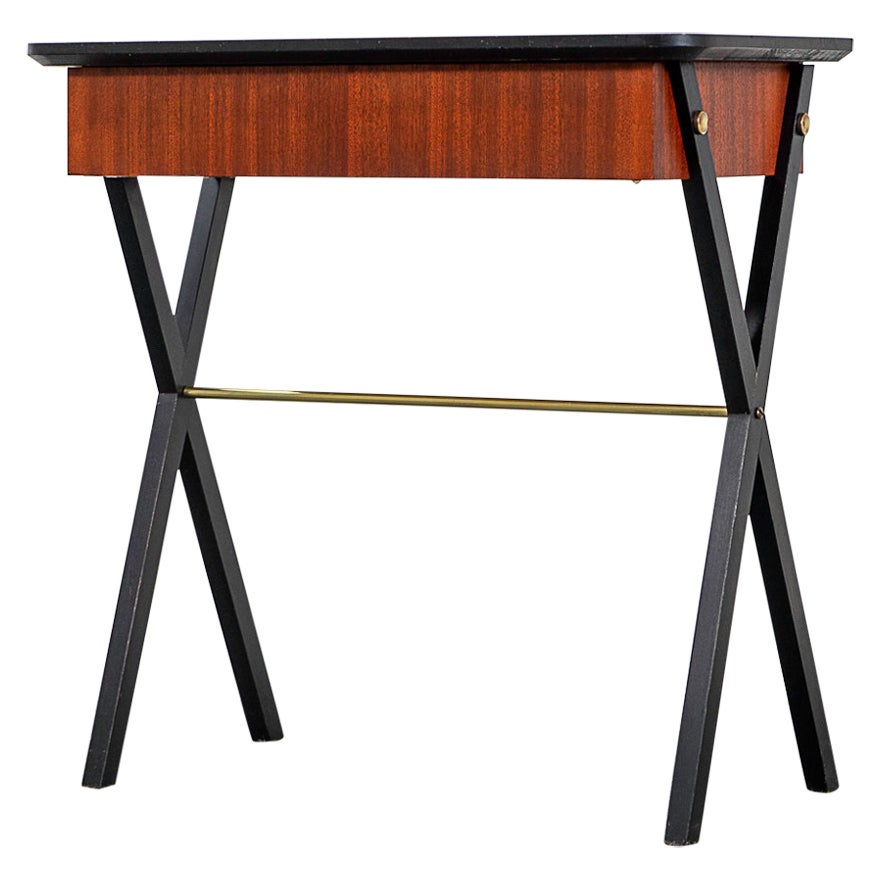 Danish Modern Mahogany Side Table For Sale