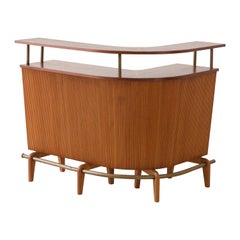 Bar Cabinet with Footrest by Carlo Hauner and Martin Eisler, c. 1955, Forma S.A