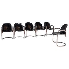 Afra & Tobia Scarpa for B&B Italia Dessau Dining Chairs, circa 1974, Set of 6