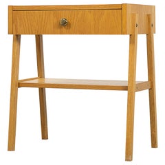 Used Danish Modern Oak Bedside Table