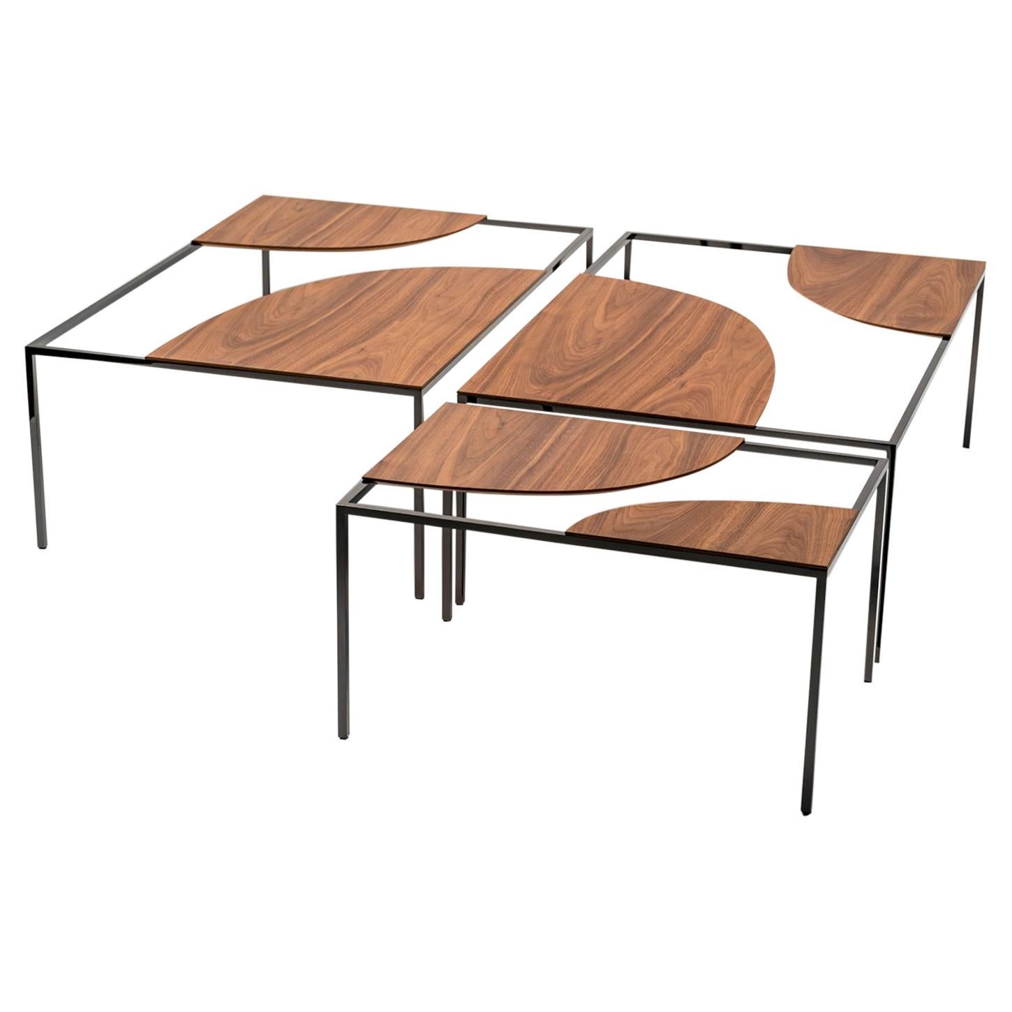 Ensemble de 3 tables basses Creek de Nendo