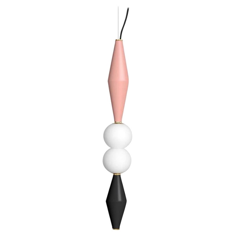 Pink / Black Gamma E Lamp by Mason Editions For Sale