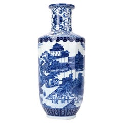 River Crossing, Four Treasures Vase by WL Ceramics