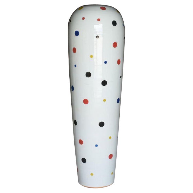 Giant Dots Porcelain Vase by WL Ceramics For Sale
